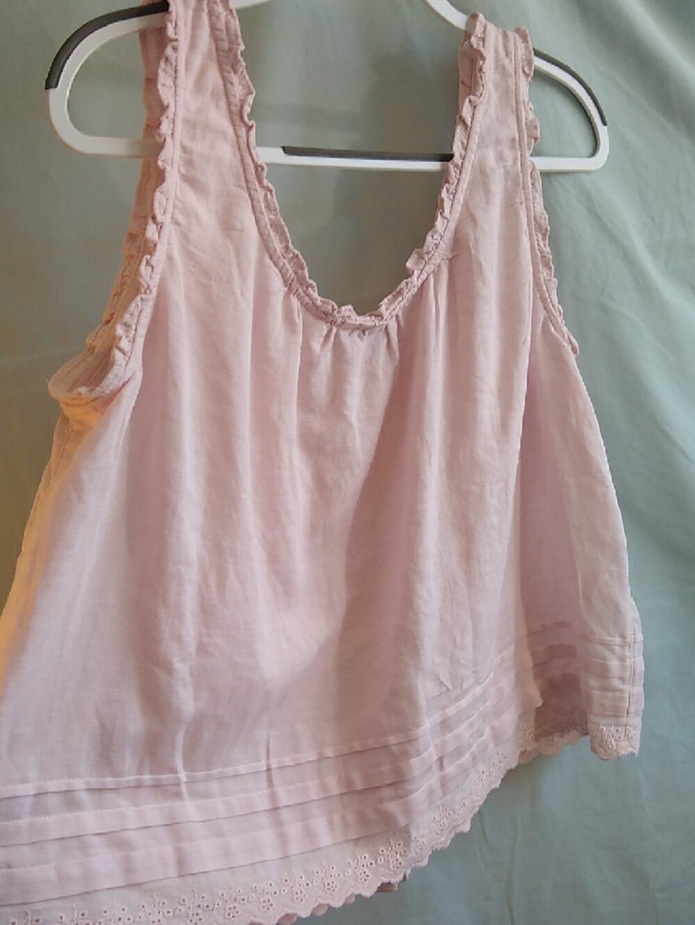 NWT Universal Thread L blush barely pink tank or sleep top - Picture 6 of 7